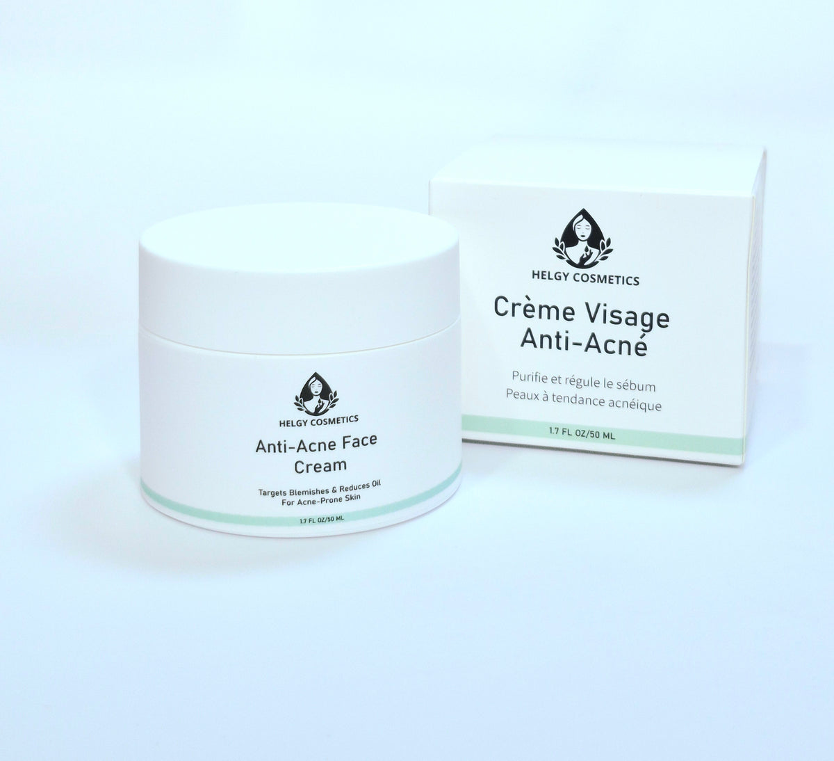 Creme Visage Hydratante | Anti Acné | Rééquilibrante & Apaisante - Helgy Cosmetics