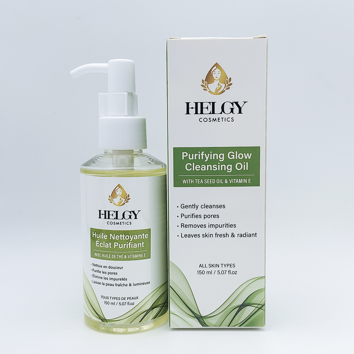 Huile Démaquillante – Douceur & Éclat - Helgy Cosmetics