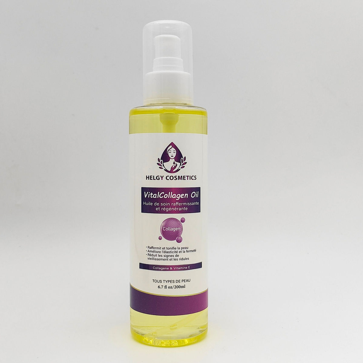 VitalCollagen Oil – Huile de Soin Raffermissante et Régénérante | Collagène et Bave d'Escargot - Helgy Cosmetics