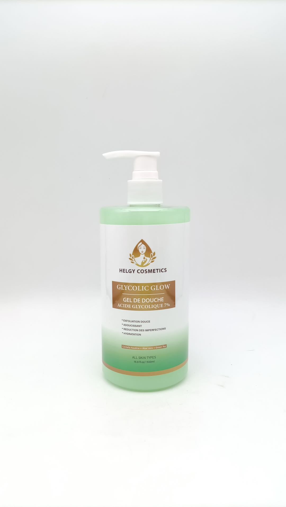 Gel Douche GlycolicGlow | Gel Douche Exfoliant | Peaux à imperfections - Helgy Cosmetics