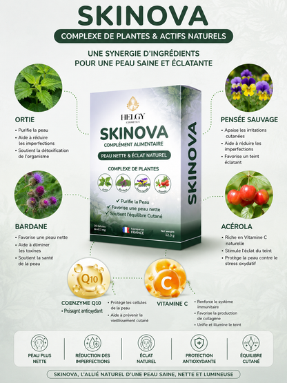 SKINOVA - Peau Nette et Éclat Naturel - Acné et Imperfections