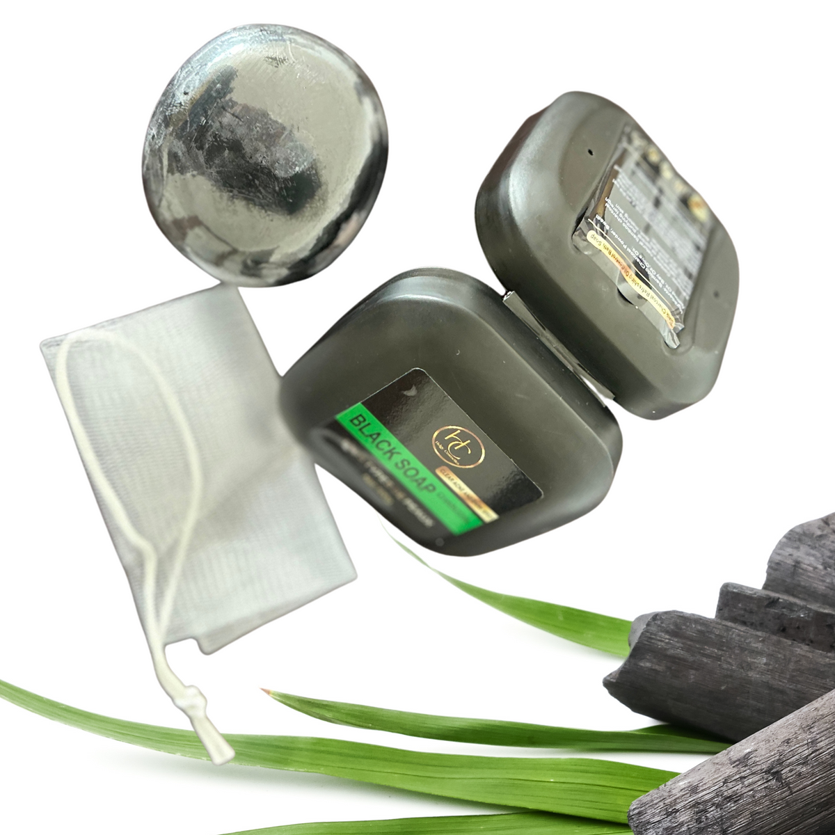 Savon Noir au Charbon de Bambou - Helgy Cosmetics