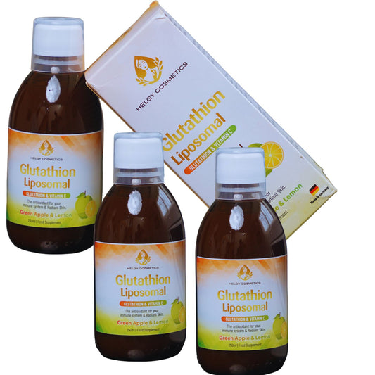 Glutathion Liposomal + Vitamine C | Pack de 3 Mois - Helgy Cosmetics