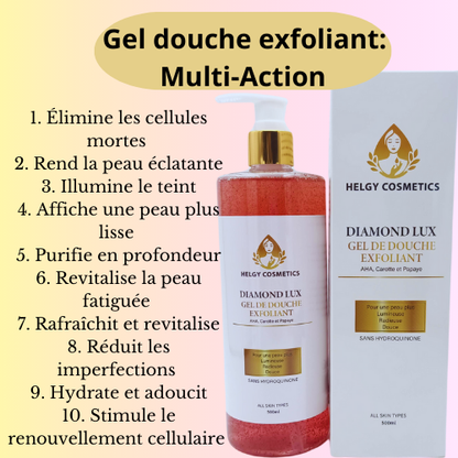 Gel de Douche Exfoliant - Helgy Cosmetics