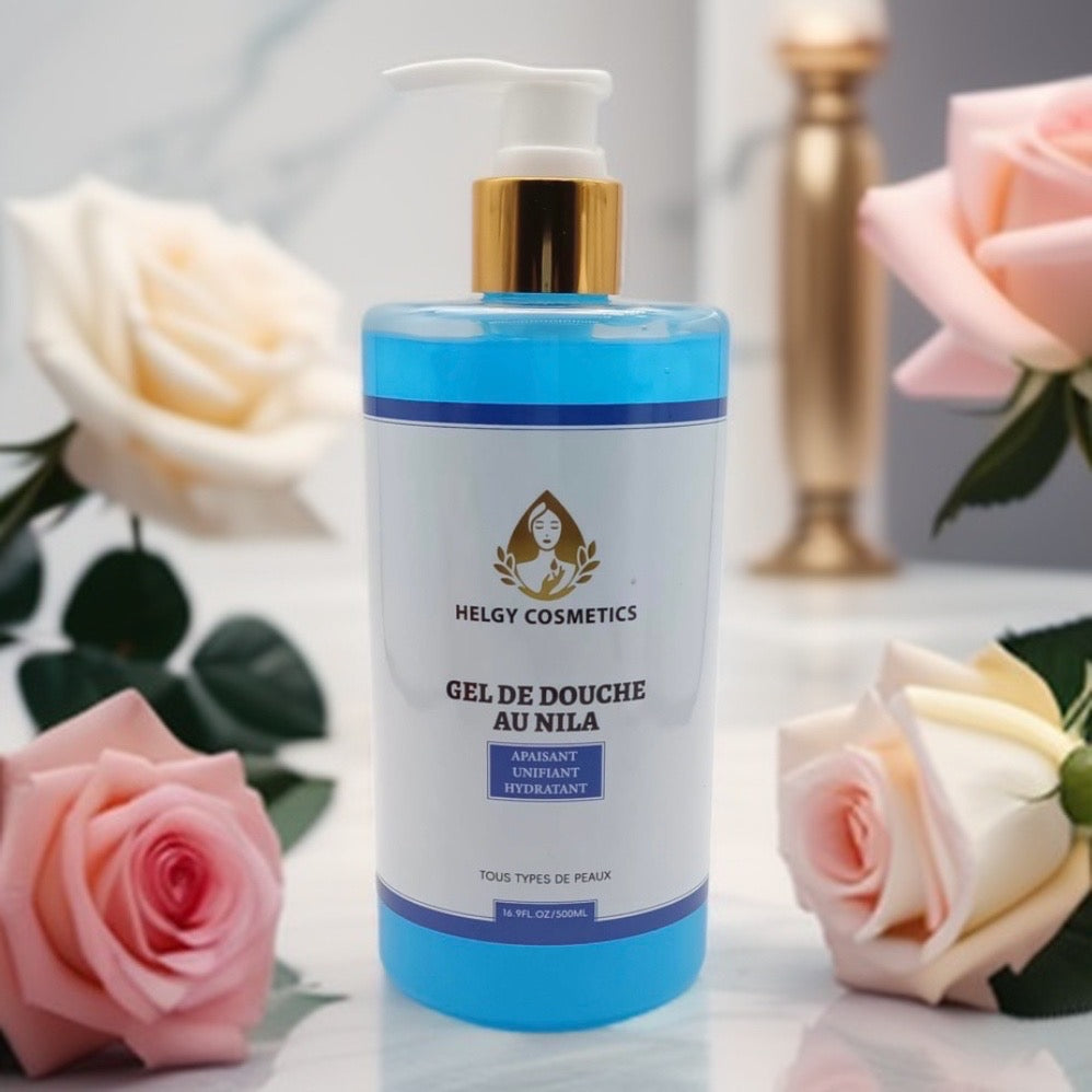Gel Douche à la Poudre de Nila | Répare et Apaise - Helgy Cosmetics
