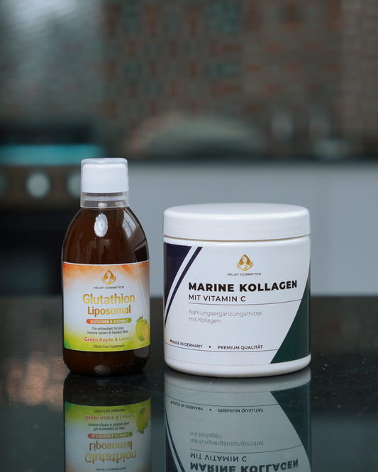 DUO ÉCLAT ULTIME: Collagene Marin Hydrolysé & Glutathion liposomal - Helgy Cosmetics